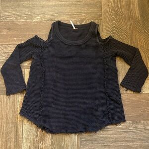 Free People Moonshine Open Shoulder Sweater